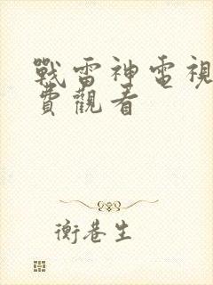 战雷神电视剧免费观看