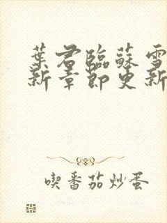 叶君临苏雪儿最新章节更新