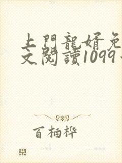 上门龙婿免费全文阅读1099章封面