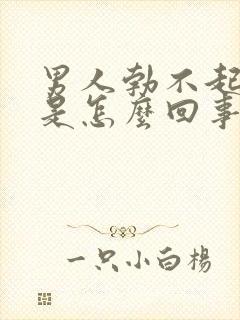 男人勃不起来了是怎么回事