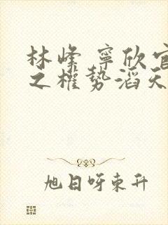 林峰 宁欣官道之权势滔天