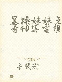 暴躁妹妹免费观看40集电视剧封面