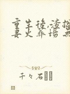 重生后,渣总追妻火葬场 无尽夏