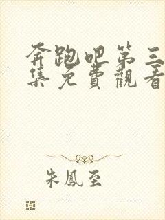 奔跑吧第三季全集免费观看完整版封面