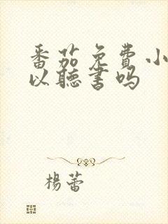 番茄免费小说可以听书吗