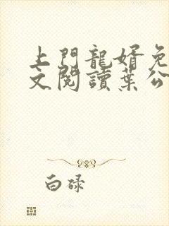 上门龙婿免费全文阅读叶公子封面