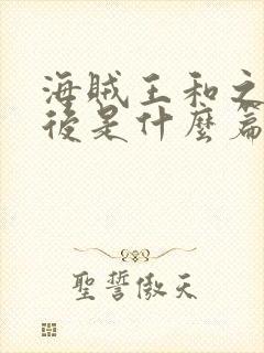 海贼王和之国之后是什么篇