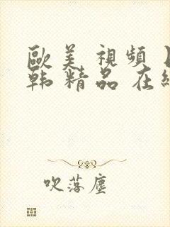 欧美 视频 日韩 精品 在线