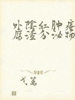 外阴红肿瘙痒豆腐渣分泌物