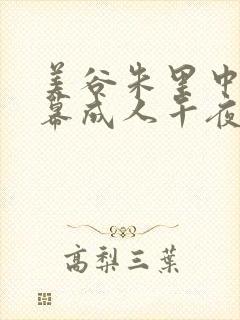 美谷朱里中文字幕成人午夜