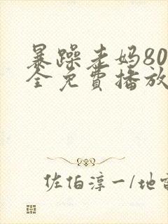 暴躁老妈80集全免费播放电视剧