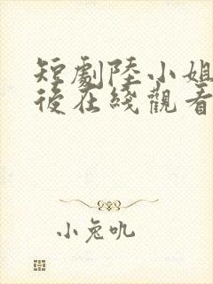 短剧陆小姐独美后在线观看封面