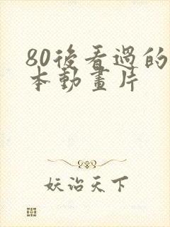 80后看过的日本动画片封面