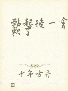 勃起后一会就变软了