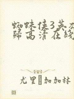 蜘蛛侠3英雄无归高清在线封面