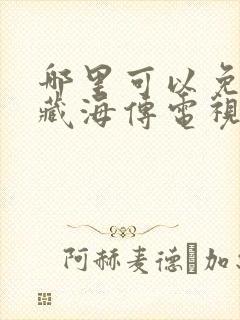 哪里可以免费看藏海传电视剧全集