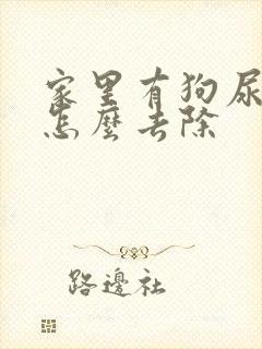 家里有狗尿骚味怎么去除