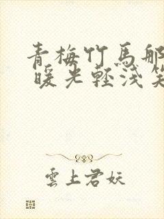 青梅竹马那个她 暖光轻浅笑封面