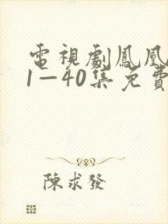 电视剧凤凰台上1—40集免费观看完整