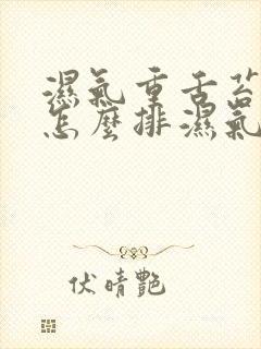 湿气重舌苔白厚怎么排湿气