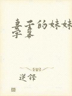 妻子的妹妹中文字幕封面