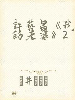 许艺昌《我朋友的老婆》2封面