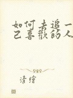 如何去追一个自己喜欢的人封面