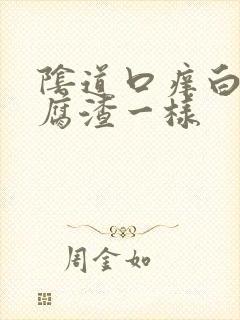 阴道口痒白带豆腐渣一样