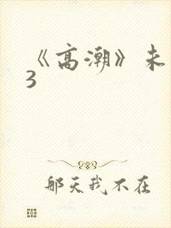 《高潮》未删减3