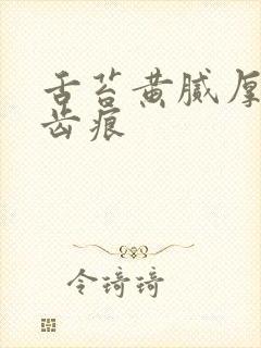 舌苔黄腻厚两边齿痕