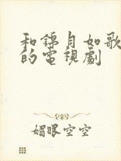 和锦月如歌类似的电视剧封面