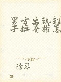 男方出轨离婚孩子抚养权怎么判