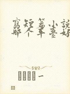 写短篇小说赚钱哪个平台好