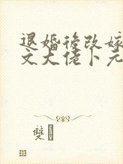 退婚后改嫁年代文大佬卜元