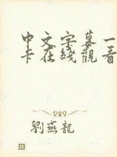 中文字幕一区不卡在线观看