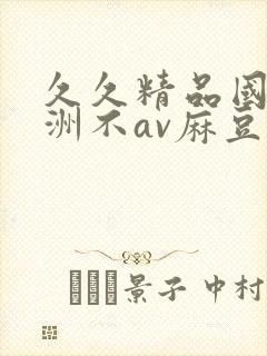 久久精品国产亚洲不av麻豆