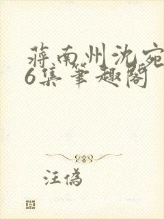 蒋南州沈宛月16集笔趣阁封面