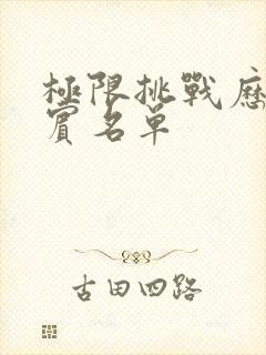 极限挑战历届嘉宾名单封面