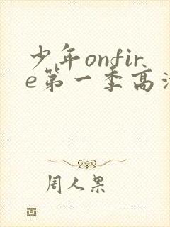 少年onfire第一季高清完整版