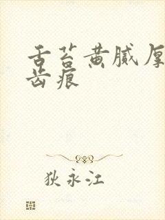 舌苔黄腻厚白有齿痕封面