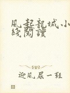 风起龙城小说在线阅读
