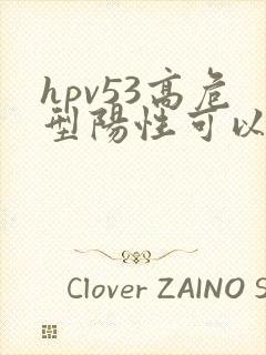 hpv53高危型阳性可以同房