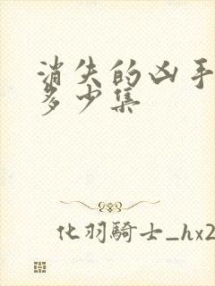 消失的凶手一共多少集封面