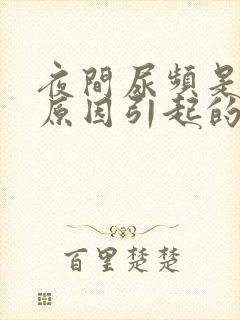 夜间尿频是什么原因引起的封面