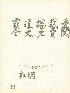 霸道总裁爱上我全文免费阅读封面