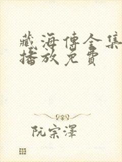 藏海传全集在线播放免费