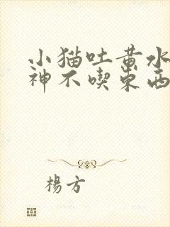 小猫吐黄水没精神不吃东西