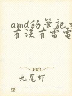 amd的笔记本有没有雷电4