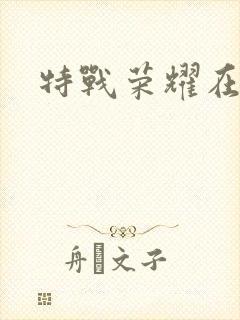 特战荣耀在哪里封面