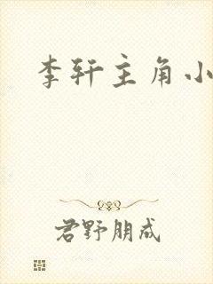 李轩主角小说